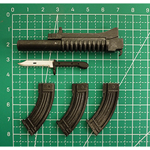 1:6 Scale AK47 Rifle Accessories